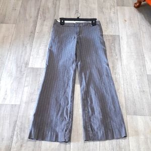 Womens Gray striped Suit Pants GAP STRETCH Sz 2